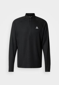 TRAIL MIDLAYER - Tops ar garām piedurknēm - black/summit white