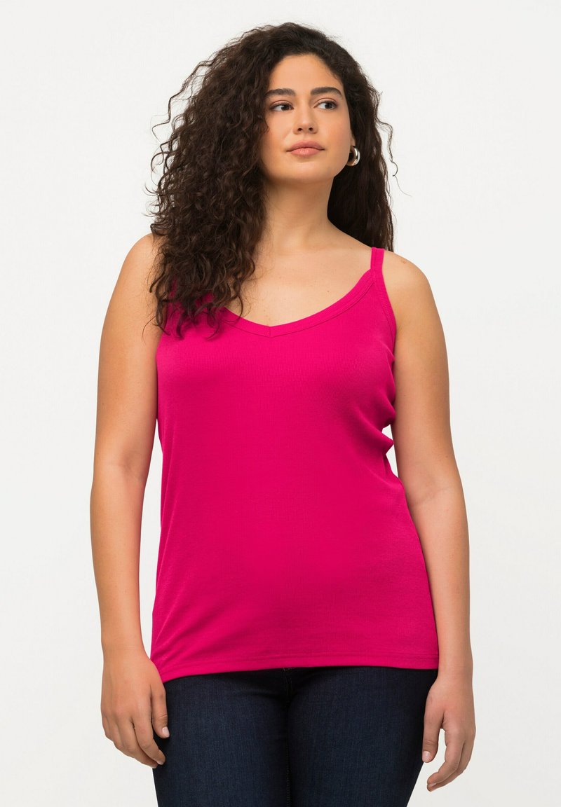 Ulla Popken SLIM ÄRMELLOS SCHMALE TRÄGER - Top - pink