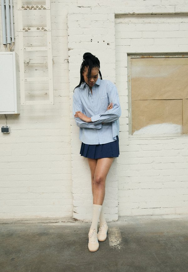 PLEATED SKIRT - Mini skirt - night indigo2