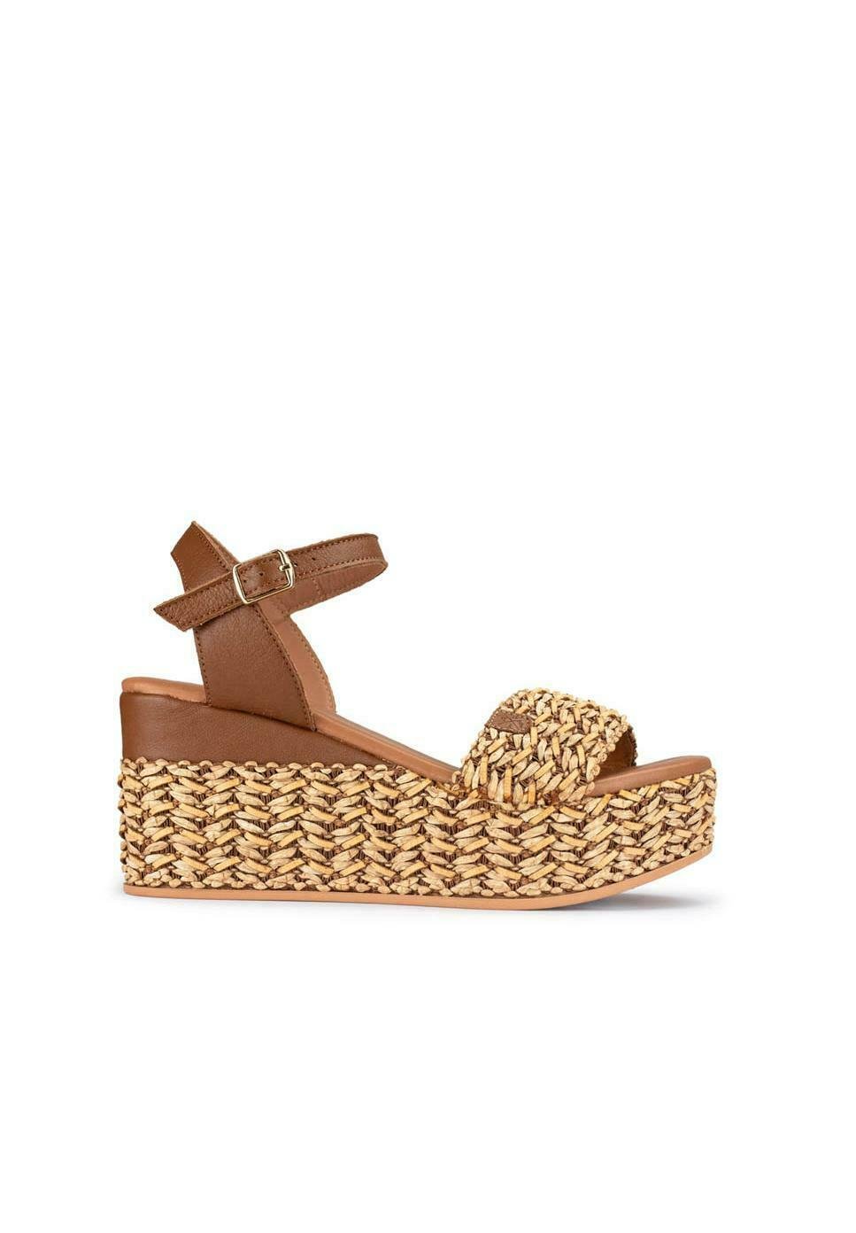 POPA Sandalias de cuña - marrón - Zalando.es