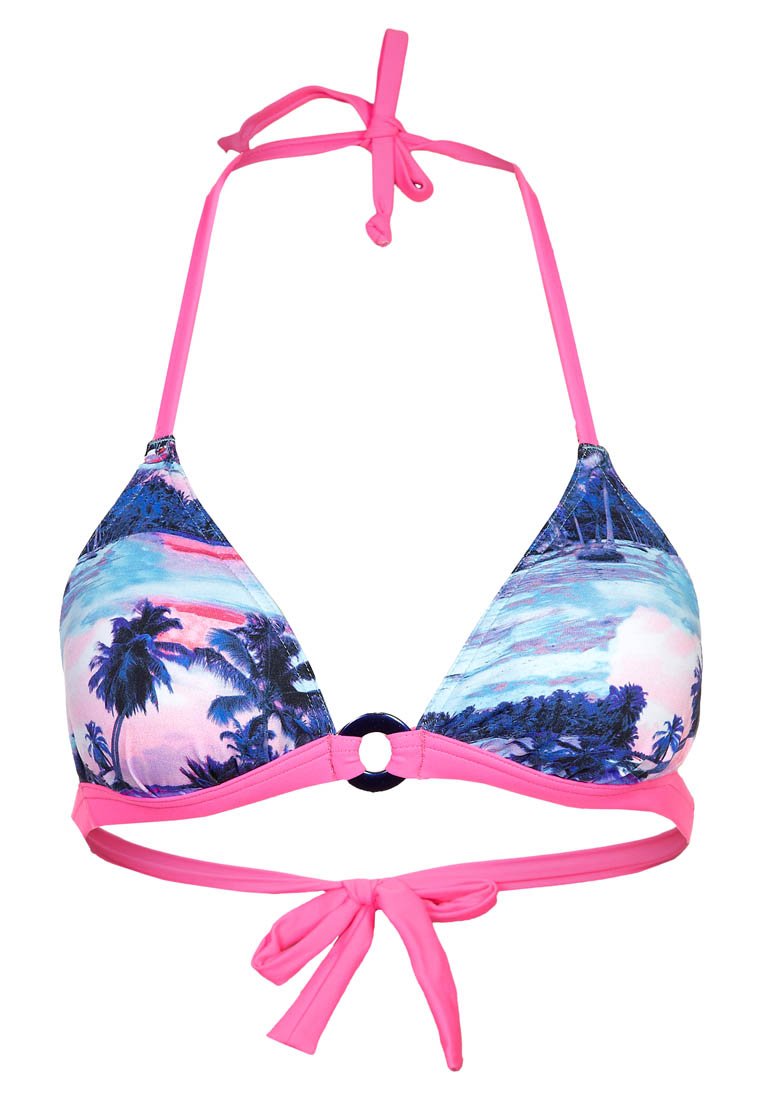 Banana Moon ZAFO COCONUTS Bikini top blue coconuts/light blue