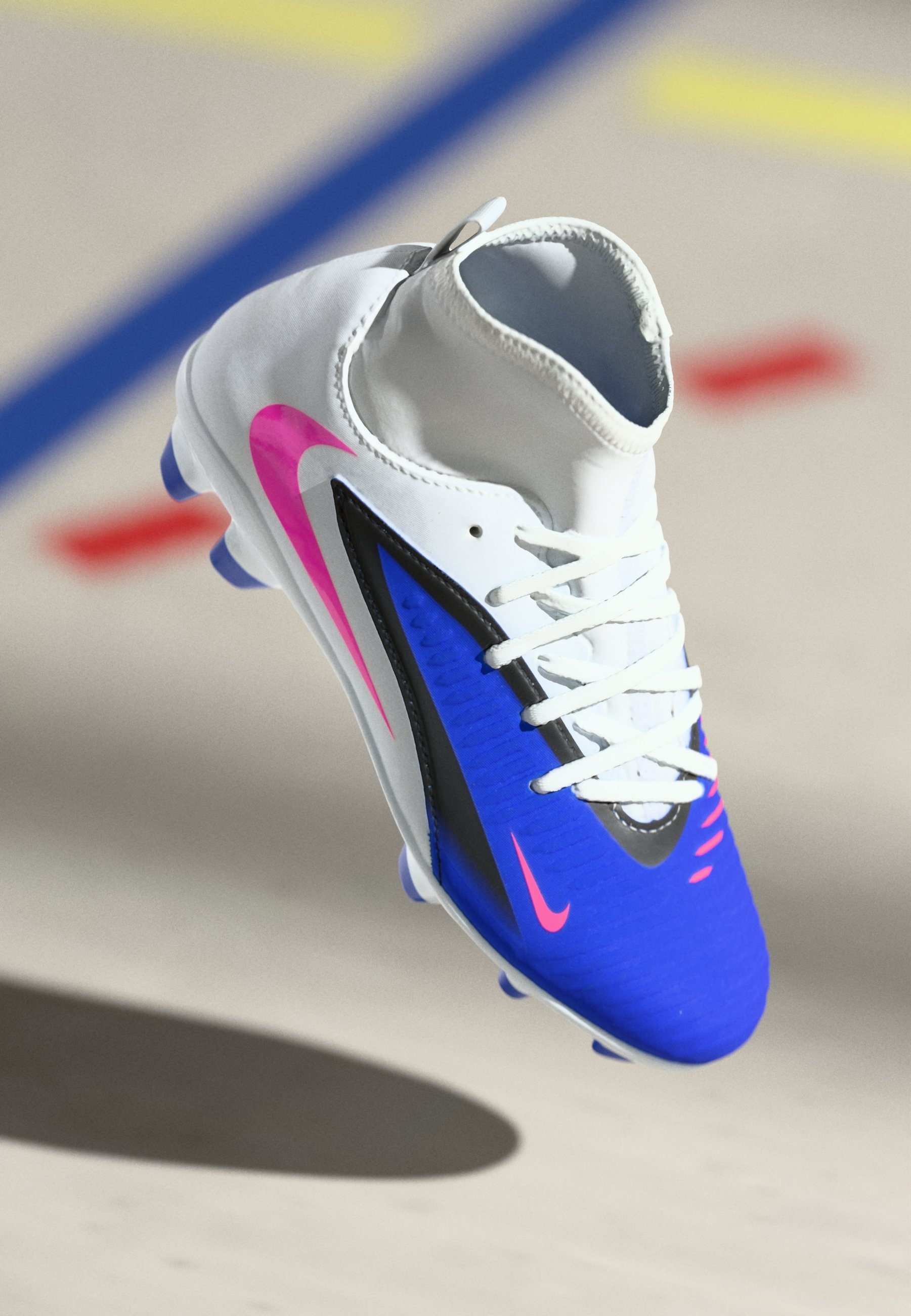 white blue pink nike