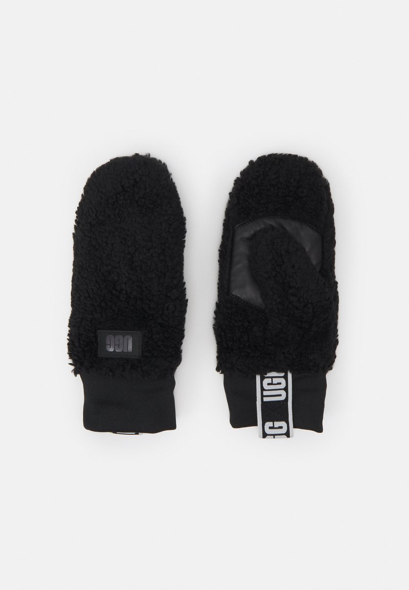 UGG MITTEN LOGO TAPE Moufles black/noir ZALANDO.FR
