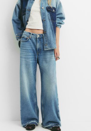 MID-RISE - Džínsy baggy - blue denim