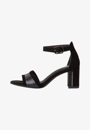 Tamaris Sandals - blk suede lea