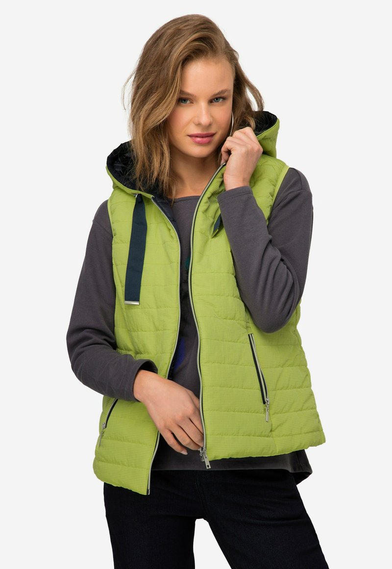 LAURASØN - Waistcoat - lemon green, Enlarge