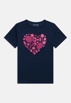 Lacoste, SPORT TEE - Μπλουζάκι με στάμπα - marine