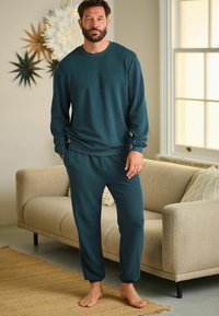 Next SOFT  LONG SLEEVE SET REGULAR FIT - Pidžame - teal blue