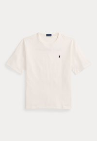 RELAXED FIT LOGO JERSEY T-SHIRT - Print T-shirt - deckwash white
