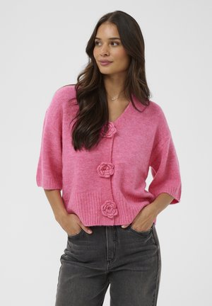 KAROSIE - Kardigan - pink power melange