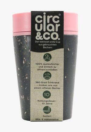 KAFFEEBECHER TO GO MIT DECKEL - 227ml - Other accessories - schwarz / pink