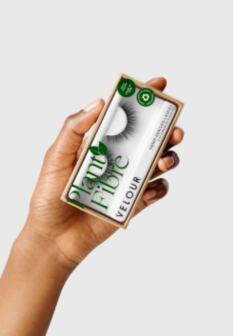 Velour Pflanzenfaser-Wimpern – Vegan, Wiederverwendbar (20+ Mal), Natürlicher Look