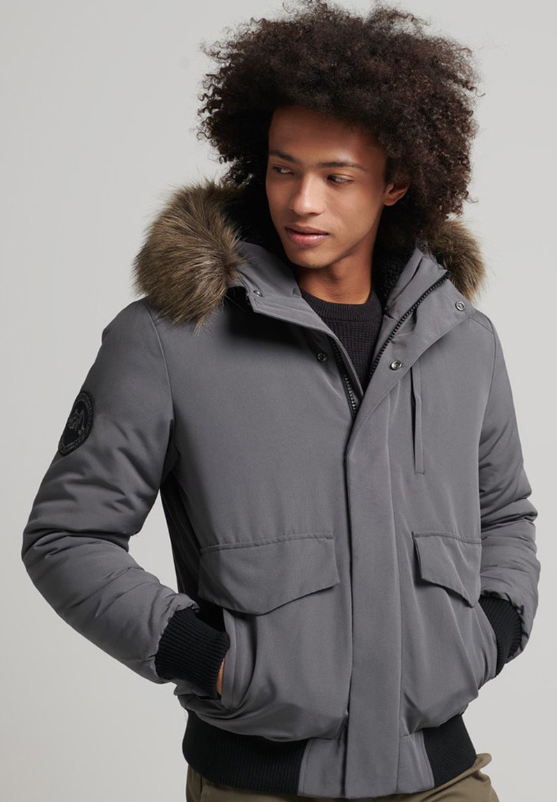 Superdry EVEREST Winter jacket charcoal/mottled grey Zalando.co.uk