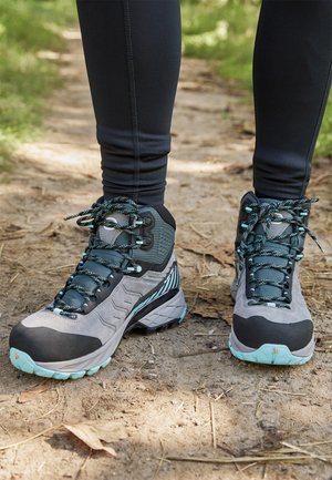 RUSH GTX  - Hiking shoes - midgray/aqua