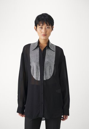 Camisa De Encaje Pinko Ramage Para Mujer - Negra | Estilo Floral