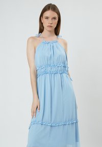 INFLUENCER DRAPPED - Vestido informal - sky