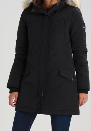 Abrigo de plumas - black