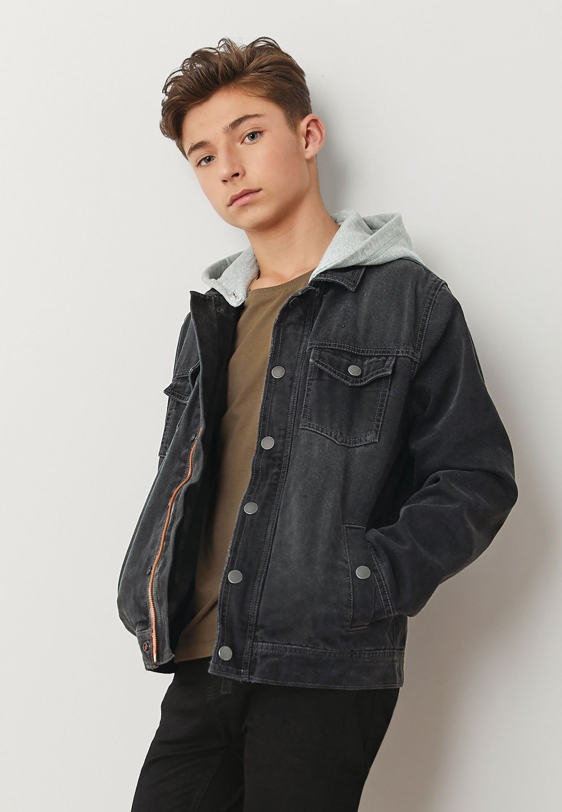 Next Denim jacket - black/black denim 