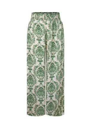 Cupshe, BREEZY PRINTED WIDE - Pantalon classique - green khaki floral