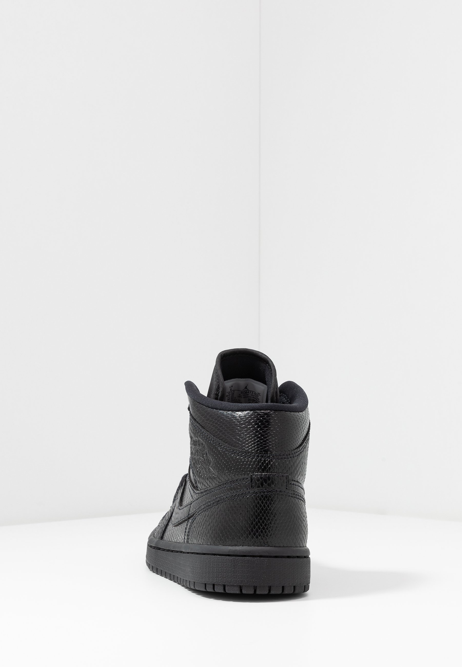 Jordan AIR 1 MID - High-top trainers - black/white/black - Zalando.co.uk
