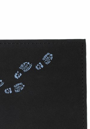 oxmox UNISEX - Wallet - footsteps print cyan black