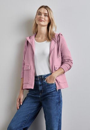 HOODIE - Zip-up sweatshirt - rosa