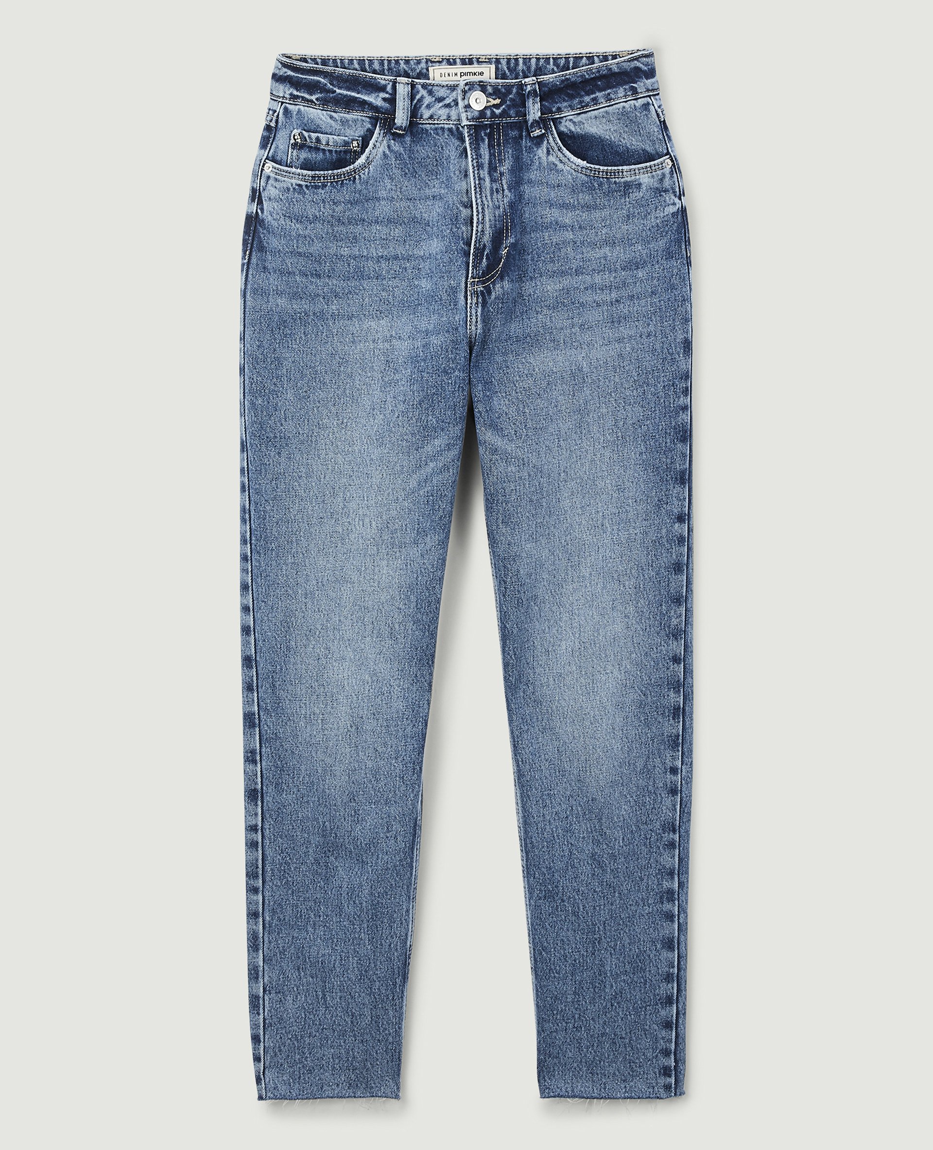 Pimkie STRAIGHT LEG JEANS - HIGH WAIST - Straight leg jeans -  denimblau/blue - Zalando.de
