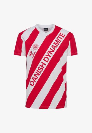 Hummel, HUMMEL DBU 26 FAN DYNAMITE TEE SS - T-shirt print - white tango red