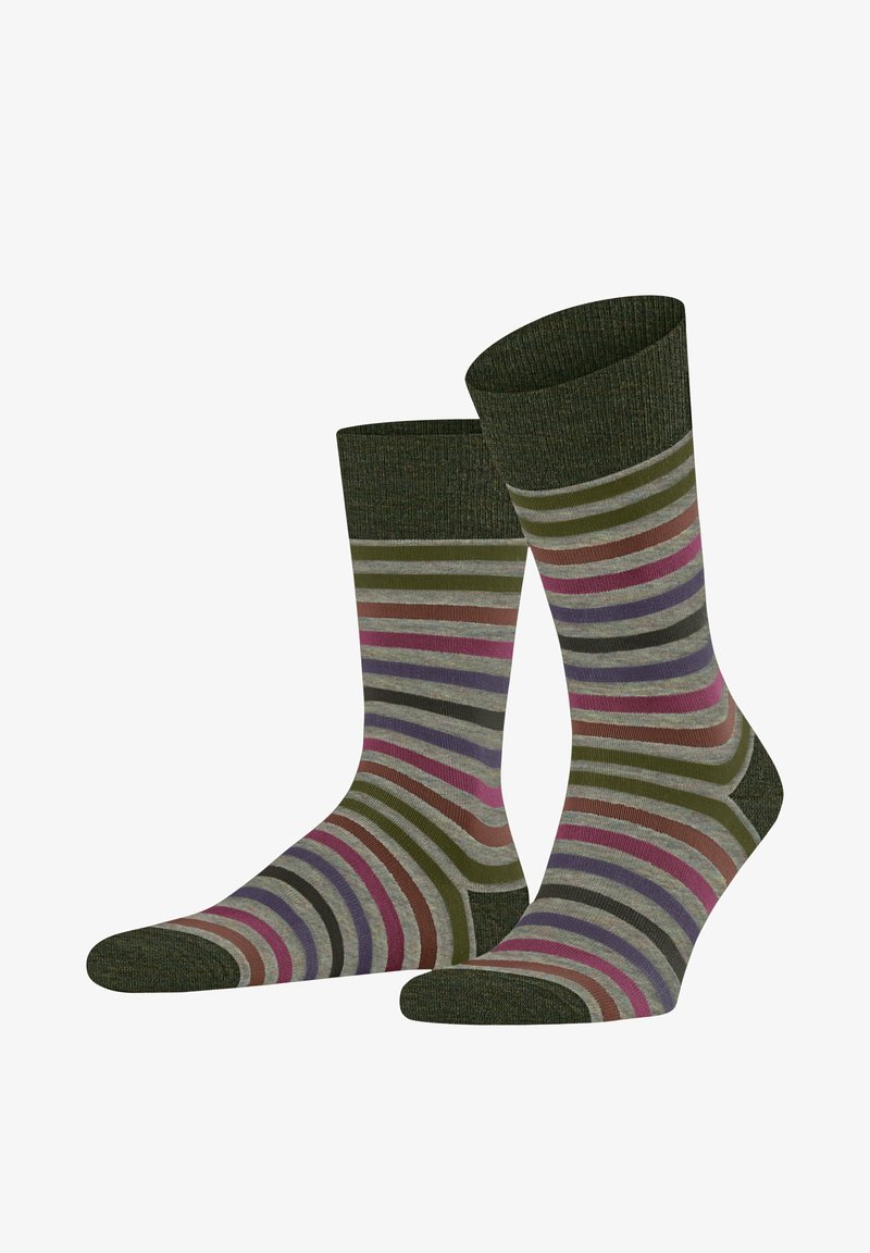 FALKE Tinted Stripe - Socken - moon mist