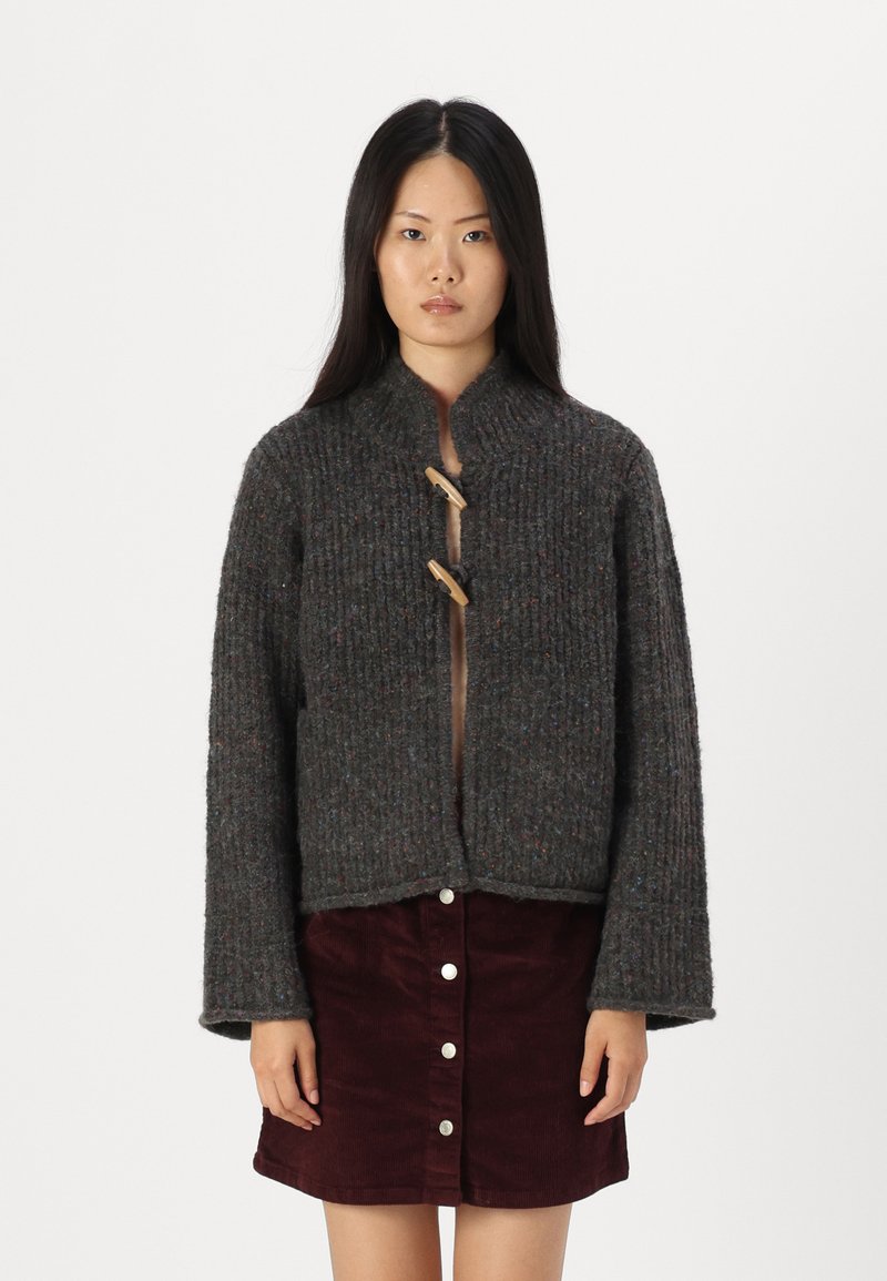 Vero Moda VMSIRI OPEN CARDIGAN - Casaco de malha - dark grey