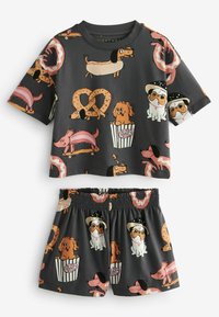 Next 3 PACK REGULAR FIT SET - Nattplagg set - pink grey sausage dog