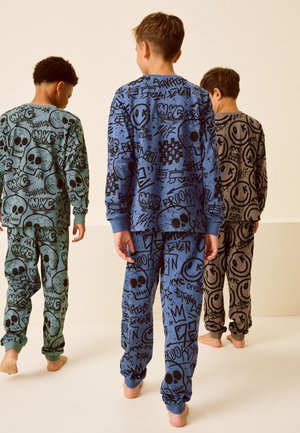 Next, 3 PACK - REGULAR FIT SET - Pyjama set - blue green neutral character