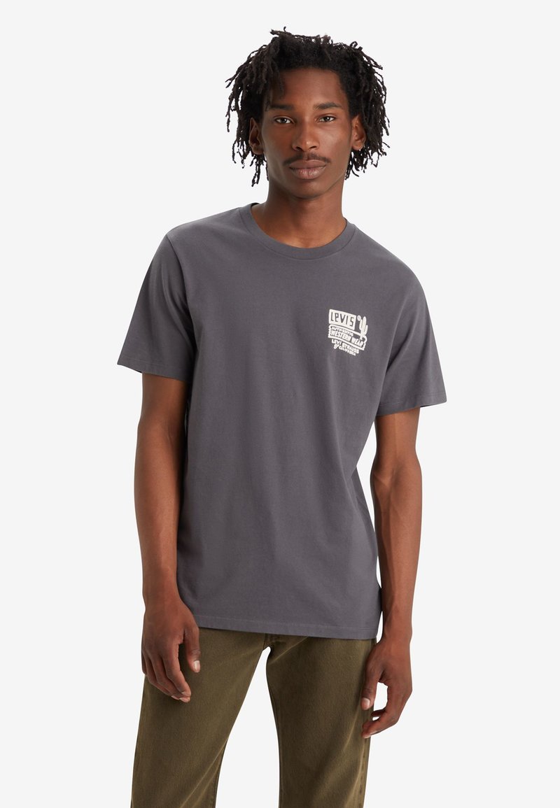 Levi's® CLASSIC GRAPHIC - Marškinėliai su spaudiniu - space cowboy andesite ash