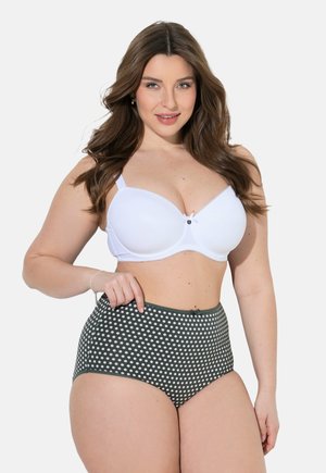 Ulla Popken, 5 PACK OF PANTIES - DOT - Trusser - dark grey green