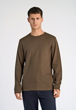 Lindbergh Camiseta de manga larga - dk brown