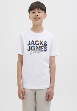 Jack & Jones Junior, JJGEPLAS - T-shirt imprimé - white