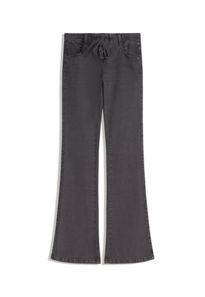 Široké džíny - mottled dark grey