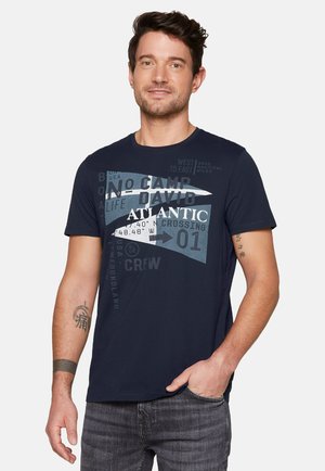 Print T-shirt - blue navy