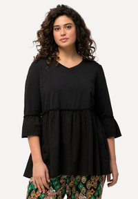 Ulla Popken EMPIRE TULIP SLEEVE  - Camicetta - black
