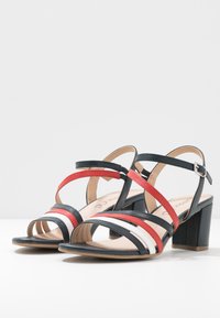 Caprice Sandals - ocean/red/white