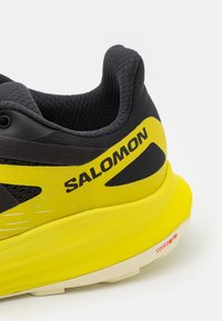 Salomon ULTRA FLOW - Pantofi alergare trail - black/sulphur spring/transparent yellow