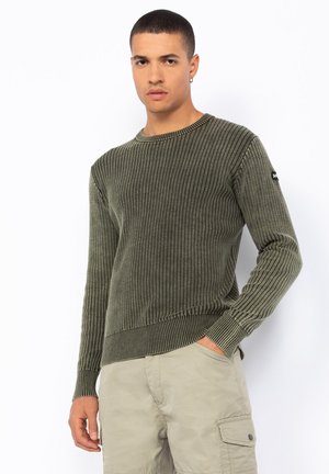 CREWNECK  - Strickpullover - kaki foncé