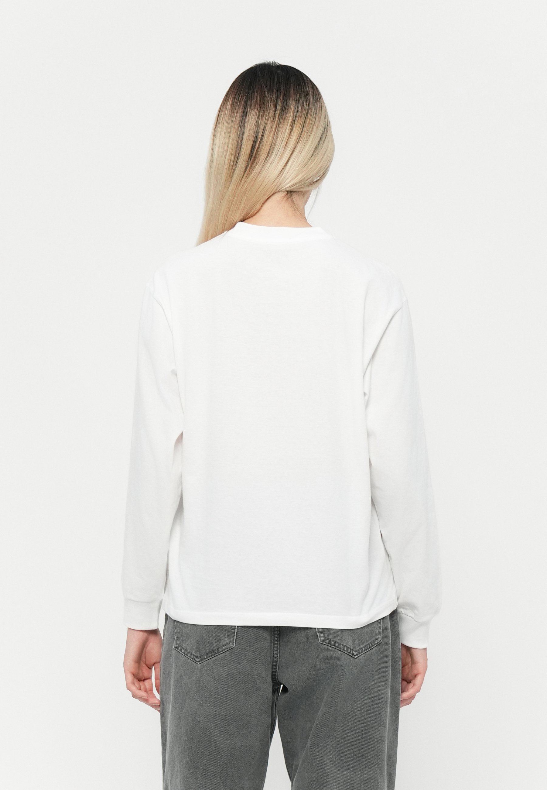 Carhartt WIP HEART PATCH - Longsleeve - white/red/wit - Zalando.nl