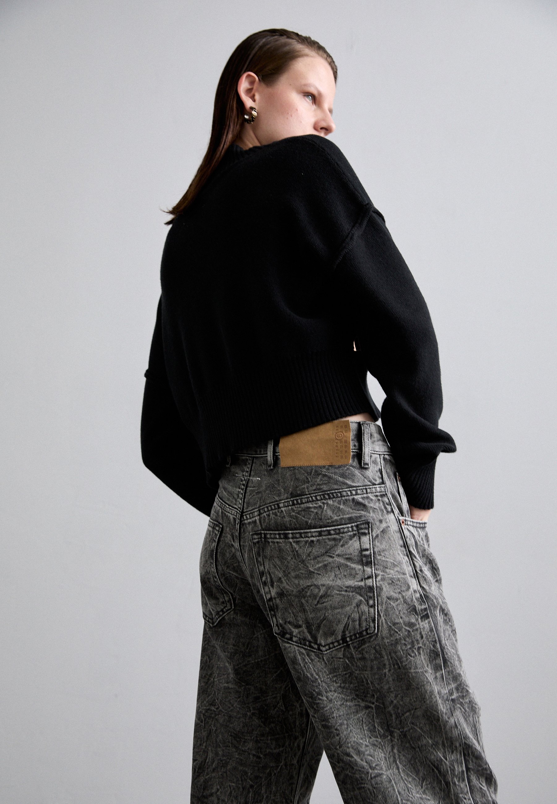 MM6 Maison Margiela PANTS 5 POCKETS - Relaxed fit jeans - grey