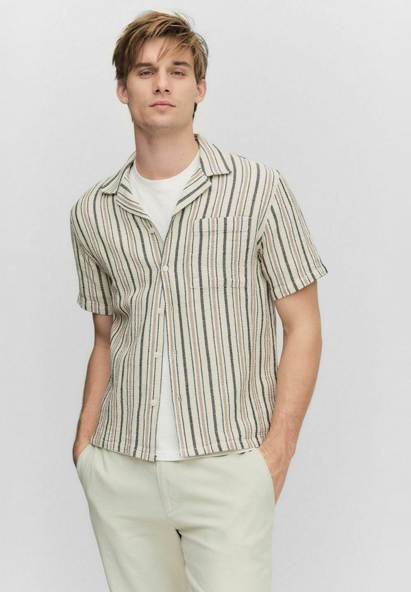 LORENZ RESORT - Hemd - beige stripe