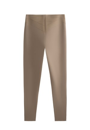 OYSHO COMPRESSIVE CORE CONTROL HIGH RISE 65cm ANKLE-LENGTH - Trikoot - beige