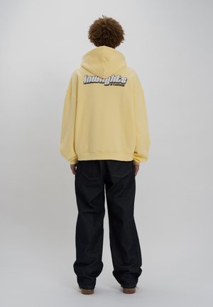 SANDED LOGO ZIPPER HOODIE - Sweatjakke - yellow