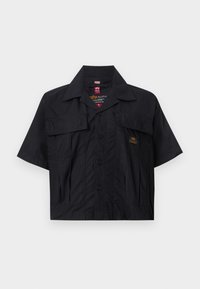 SHORT SLEEVE CARGO SHIRT - Skjortebluse - black