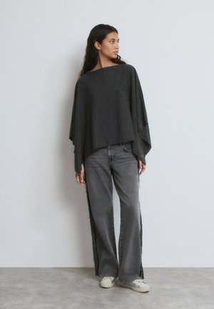 FLECOS LATERAL - Vaqueros boyfriend - gris oscuro