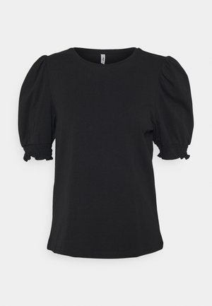 ONLDREA LIFE PUFF SMOCK - Triko s potiskem - black